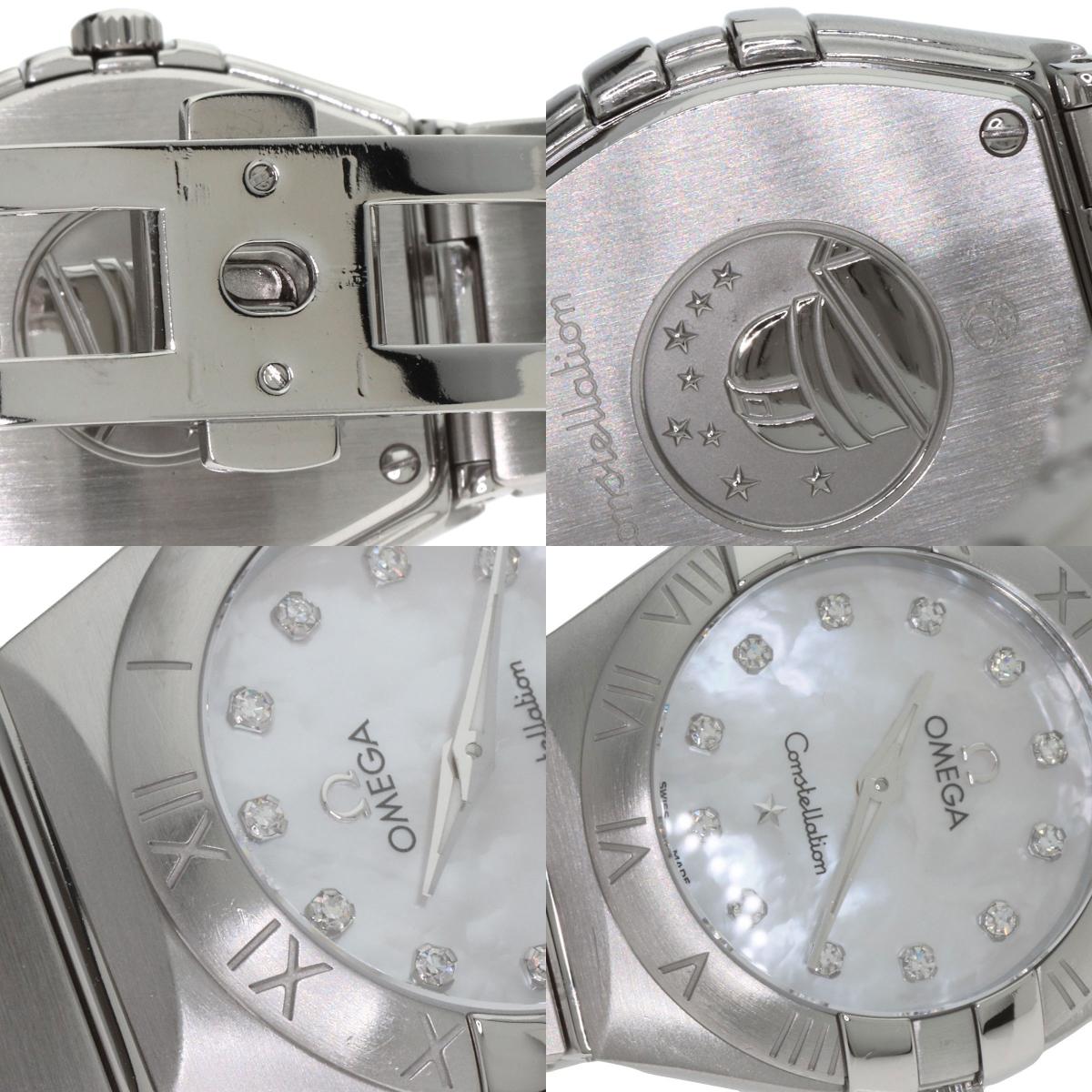 OMEGA Constellation Blush 12P Diamond Watches 123.10.24.60.55.001 Stainless Steel/Stainless Steel Ladies