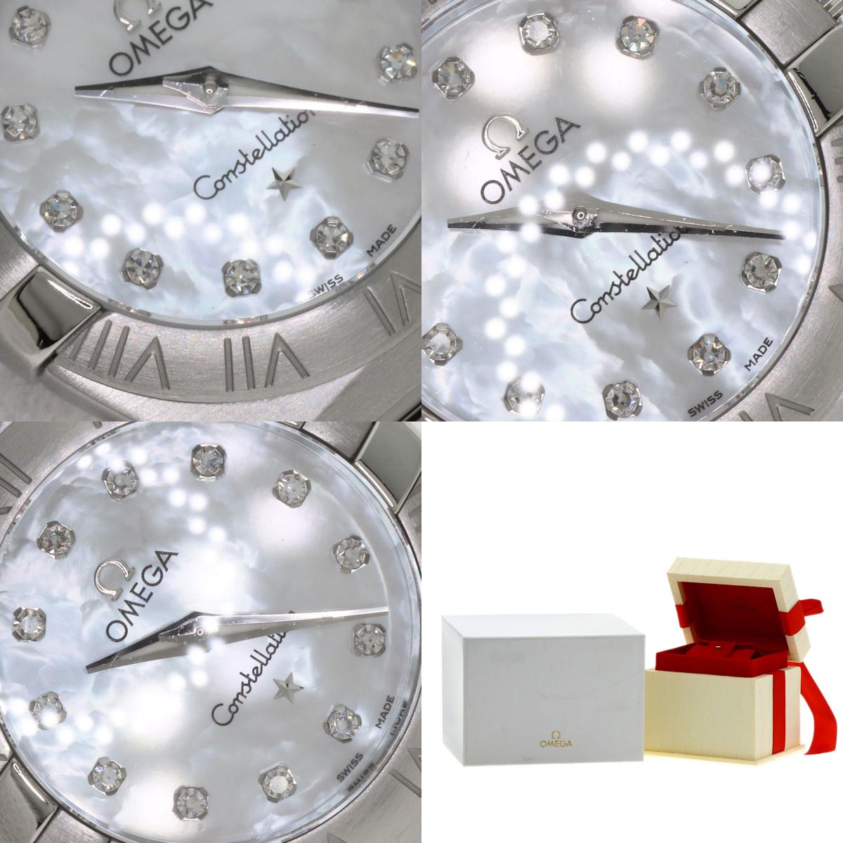 OMEGA Constellation Blush 12P Diamond Watches 123.10.24.60.55.001 Stainless Steel/Stainless Steel Ladies