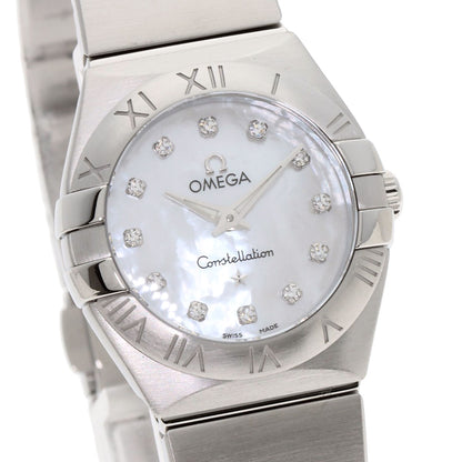 OMEGA Constellation Blush 12P Diamond Watches 123.10.24.60.55.001 Stainless Steel/Stainless Steel Ladies