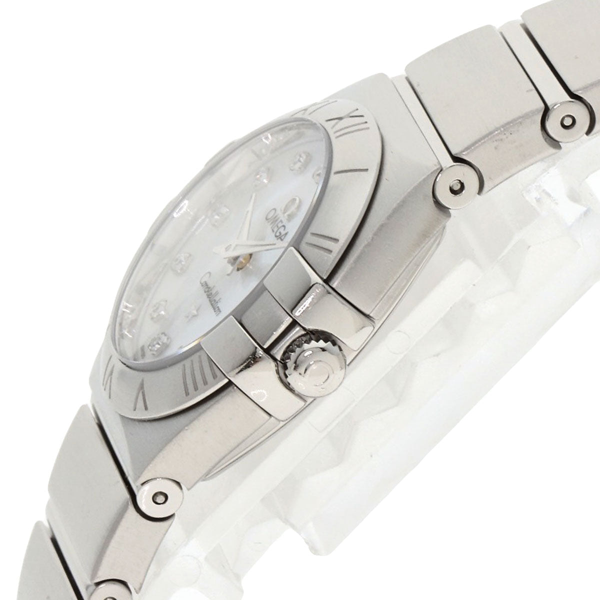 OMEGA Constellation Blush 12P Diamond Watches 123.10.24.60.55.001 Stainless Steel/Stainless Steel Ladies