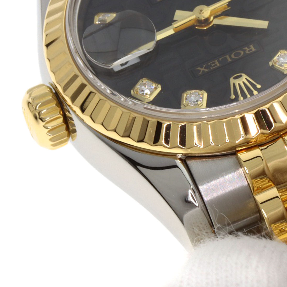 ROLEX DATEJUST 10P Diamond Watches 179173G Stainless Steel/SSxK18YG Ladies