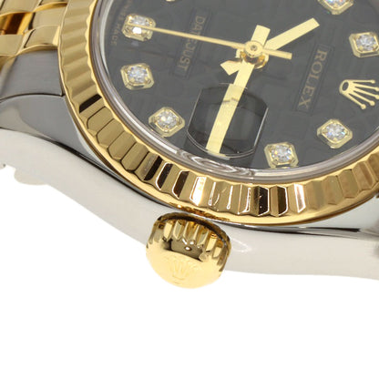 ROLEX DATEJUST 10P Diamond Watches 179173G Stainless Steel/SSxK18YG Ladies