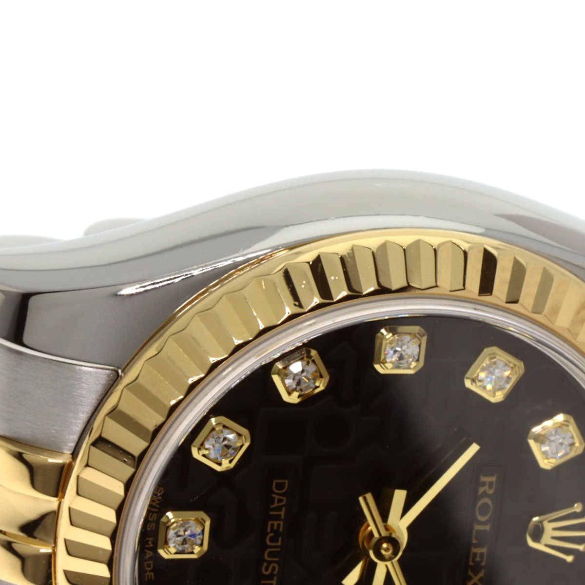 ROLEX DATEJUST 10P Diamond Watches 179173G Stainless Steel/SSxK18YG Ladies