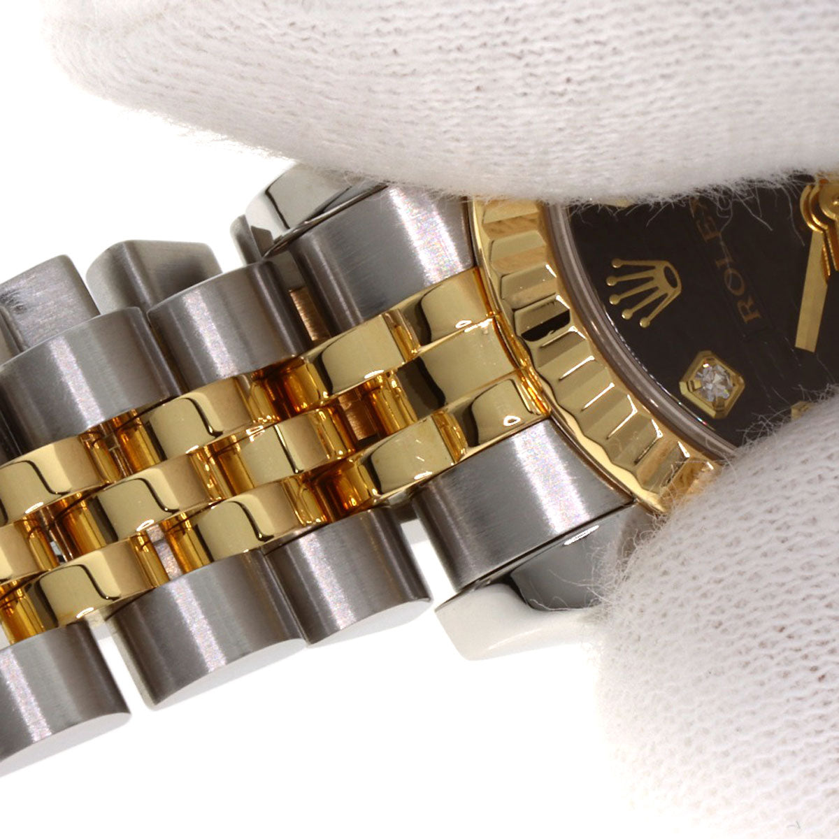 ROLEX DATEJUST 10P Diamond Watches 179173G Stainless Steel/SSxK18YG Ladies