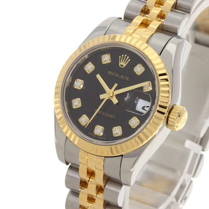 ROLEX DATEJUST 10P Diamond Watches 179173G Stainless Steel/SSxK18YG Ladies