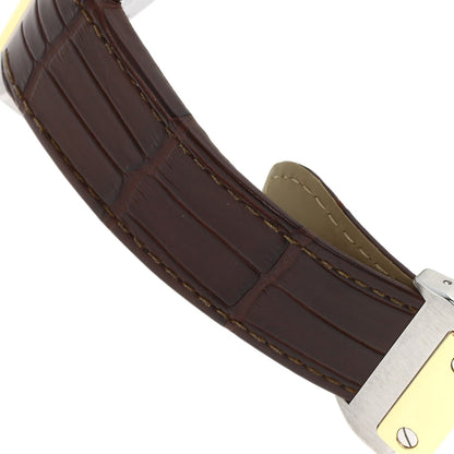 CARTIER Santos 100 LM Watches W20072X7 Stainless Steel/Leather mens