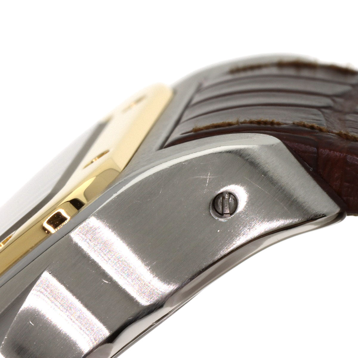 CARTIER Santos 100 LM Watches W20072X7 Stainless Steel/Leather mens