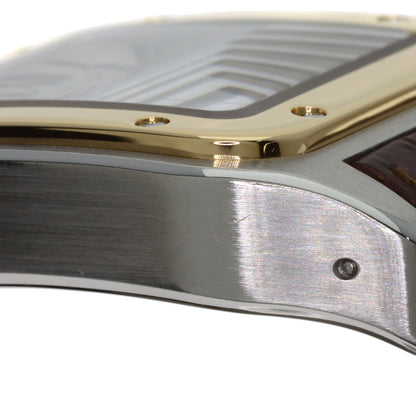 CARTIER Santos 100 LM Watches W20072X7 Stainless Steel/Leather mens