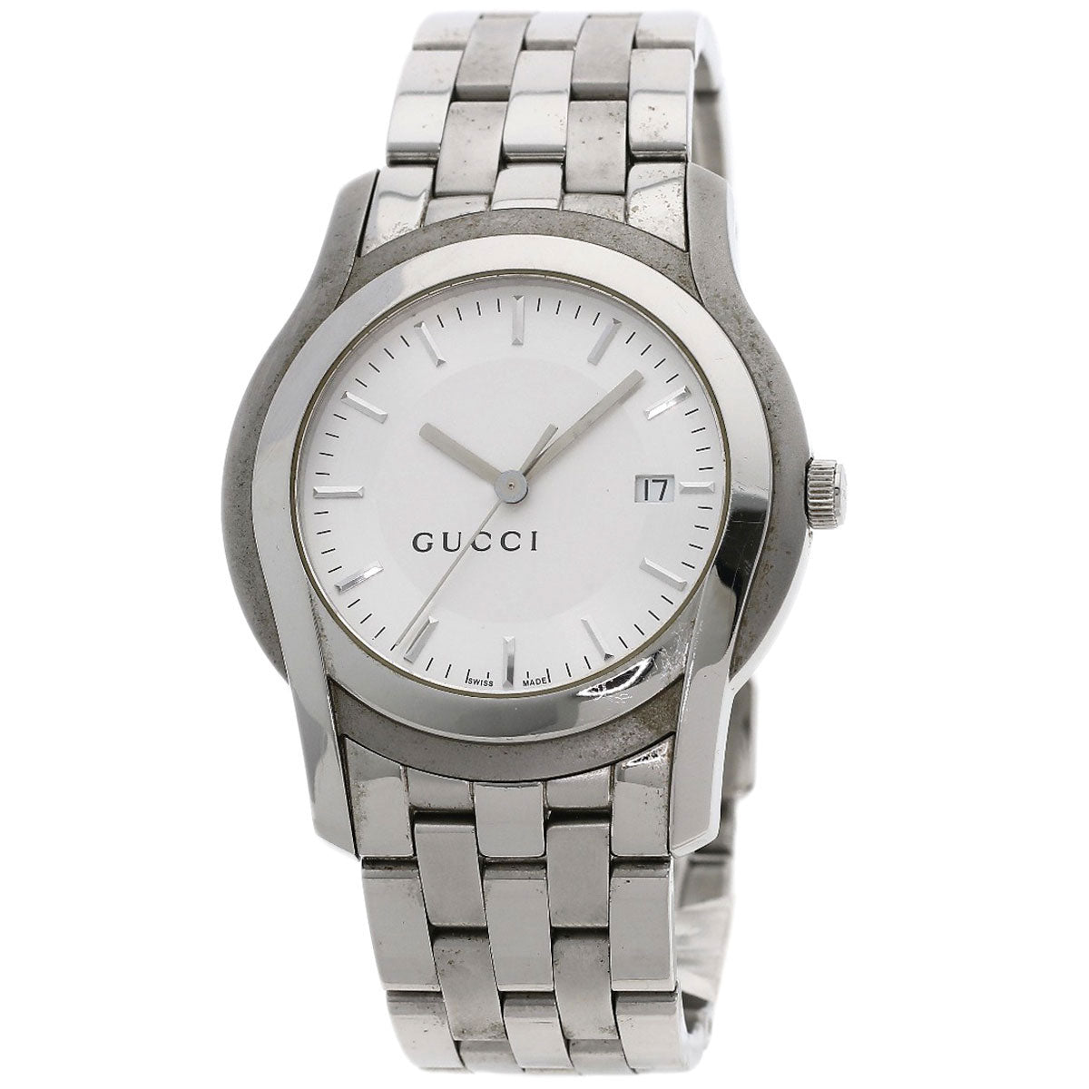 GUCCI Round face Watches 5500XL Stainless Steel/Stainless Steel mens