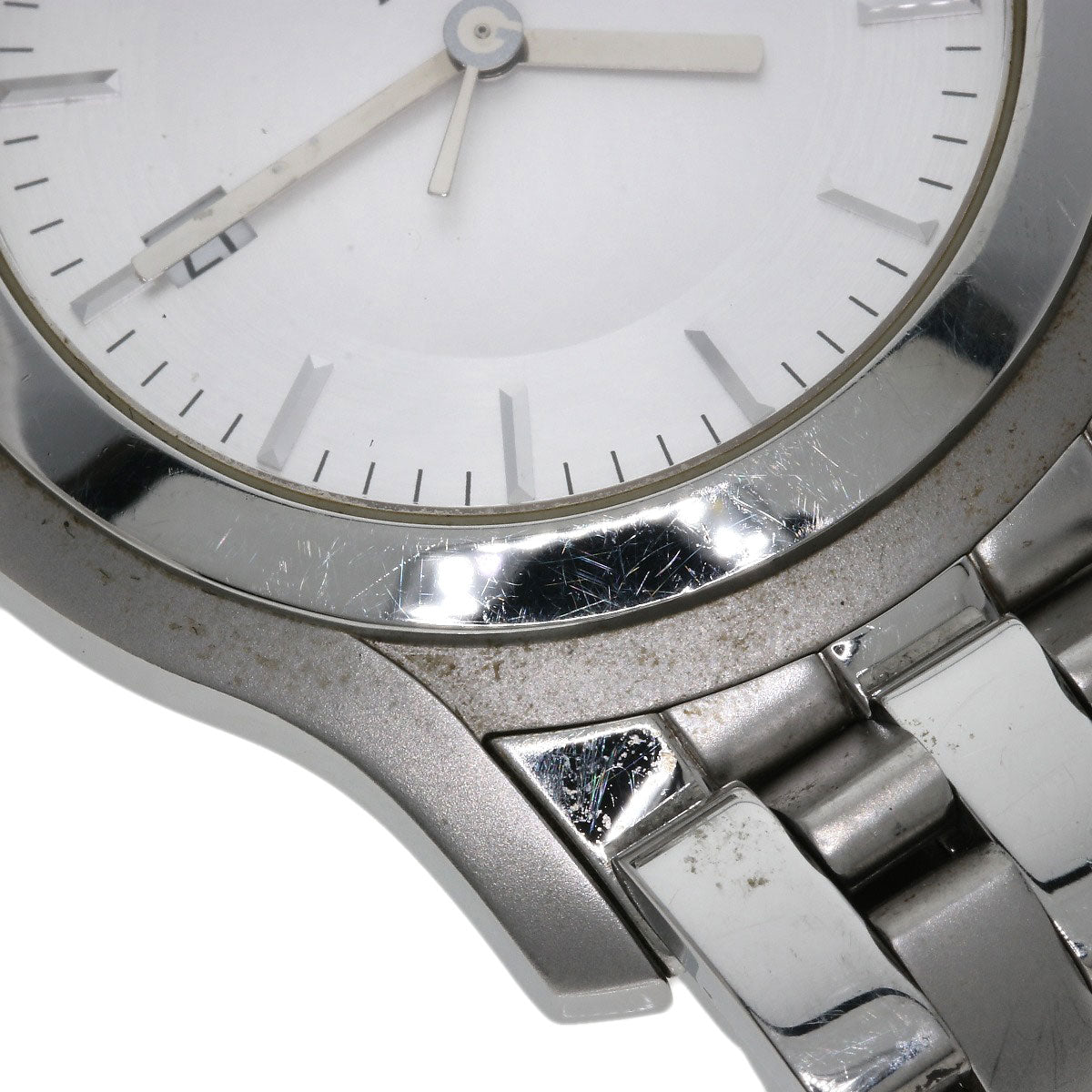 GUCCI Round face Watches 5500XL Stainless Steel/Stainless Steel mens