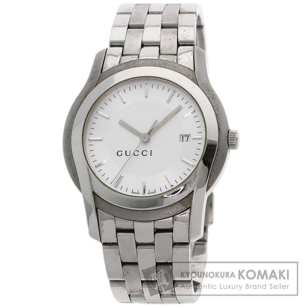 GUCCI Round face Watches 5500XL Stainless Steel/Stainless Steel mens