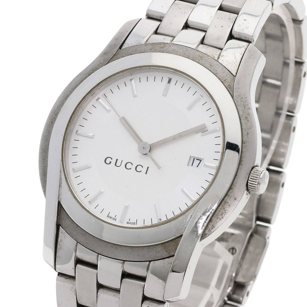 GUCCI Round face Watches 5500XL Stainless Steel/Stainless Steel mens