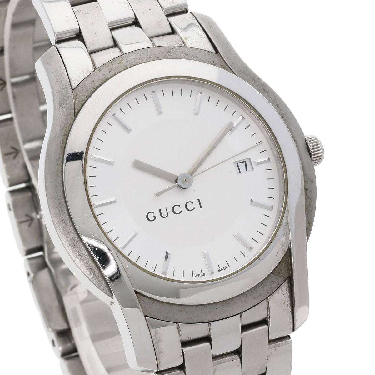 GUCCI Round face Watches 5500XL Stainless Steel/Stainless Steel mens