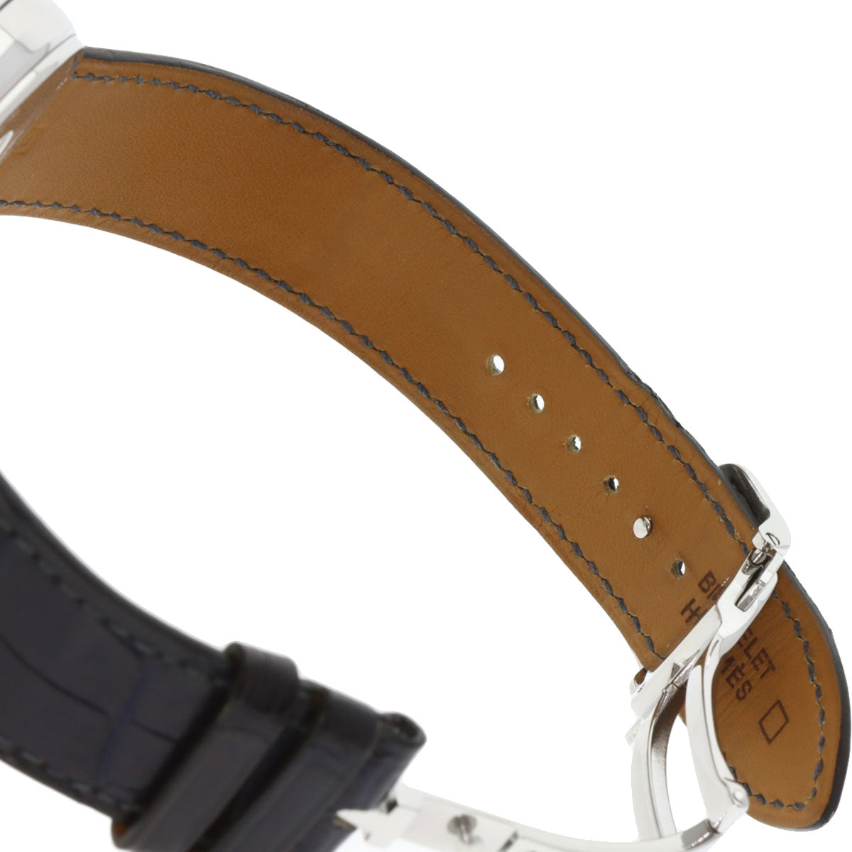 HERMES Arceau Watches AR4.810 Stainless Steel/Leather mens