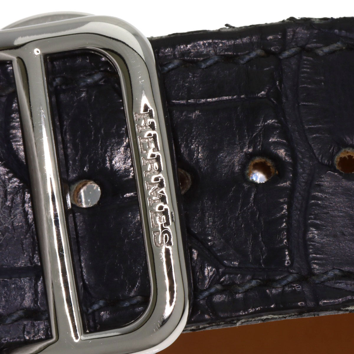 HERMES Arceau Watches AR4.810 Stainless Steel/Leather mens