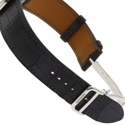 HERMES Arceau Watches AR4.810 Stainless Steel/Leather mens