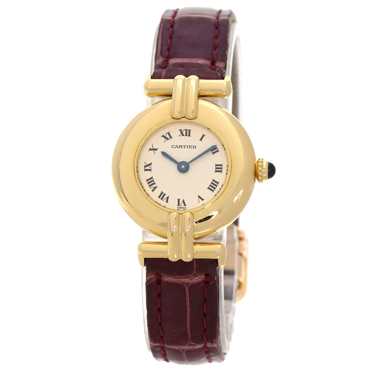 CARTIER Must Coris Watches W15051A8 K18 Yellow Gold/Leather Ladies