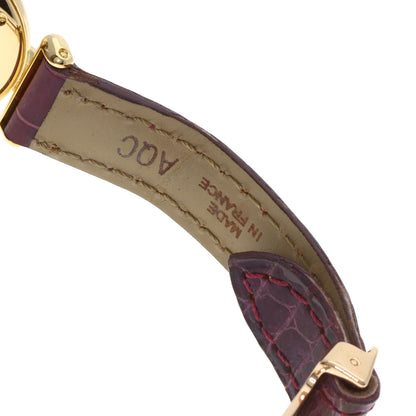 CARTIER Must Coris Watches W15051A8 K18 Yellow Gold/Leather Ladies