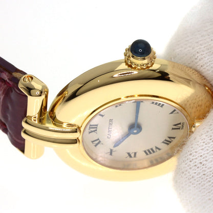 CARTIER Must Coris Watches W15051A8 K18 Yellow Gold/Leather Ladies