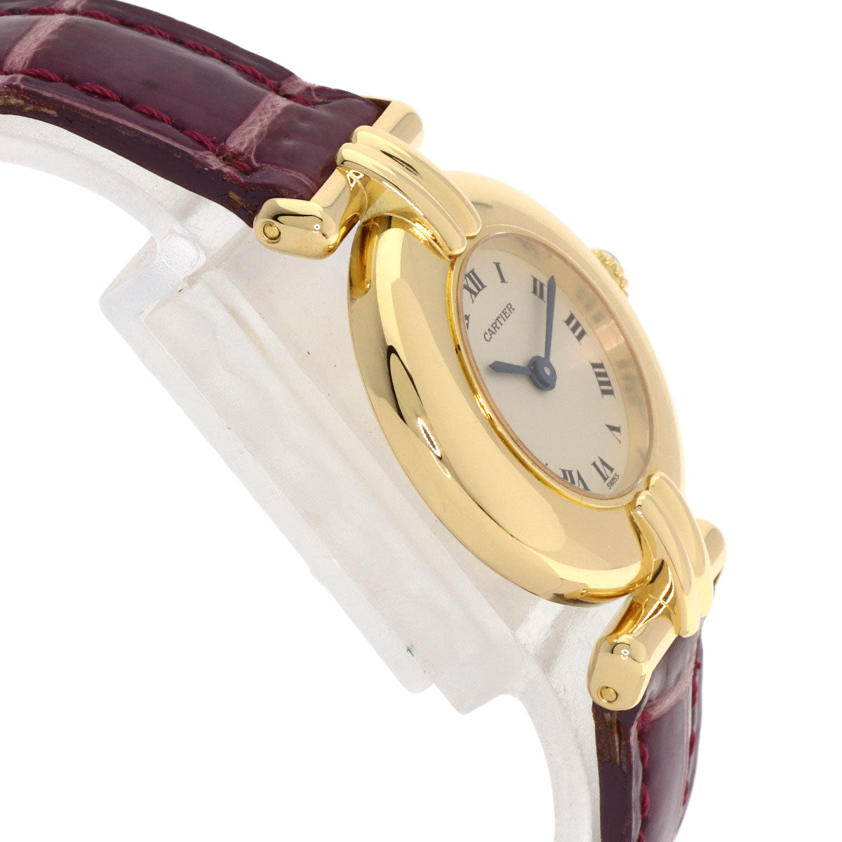 CARTIER Must Coris Watches W15051A8 K18 Yellow Gold/Leather Ladies