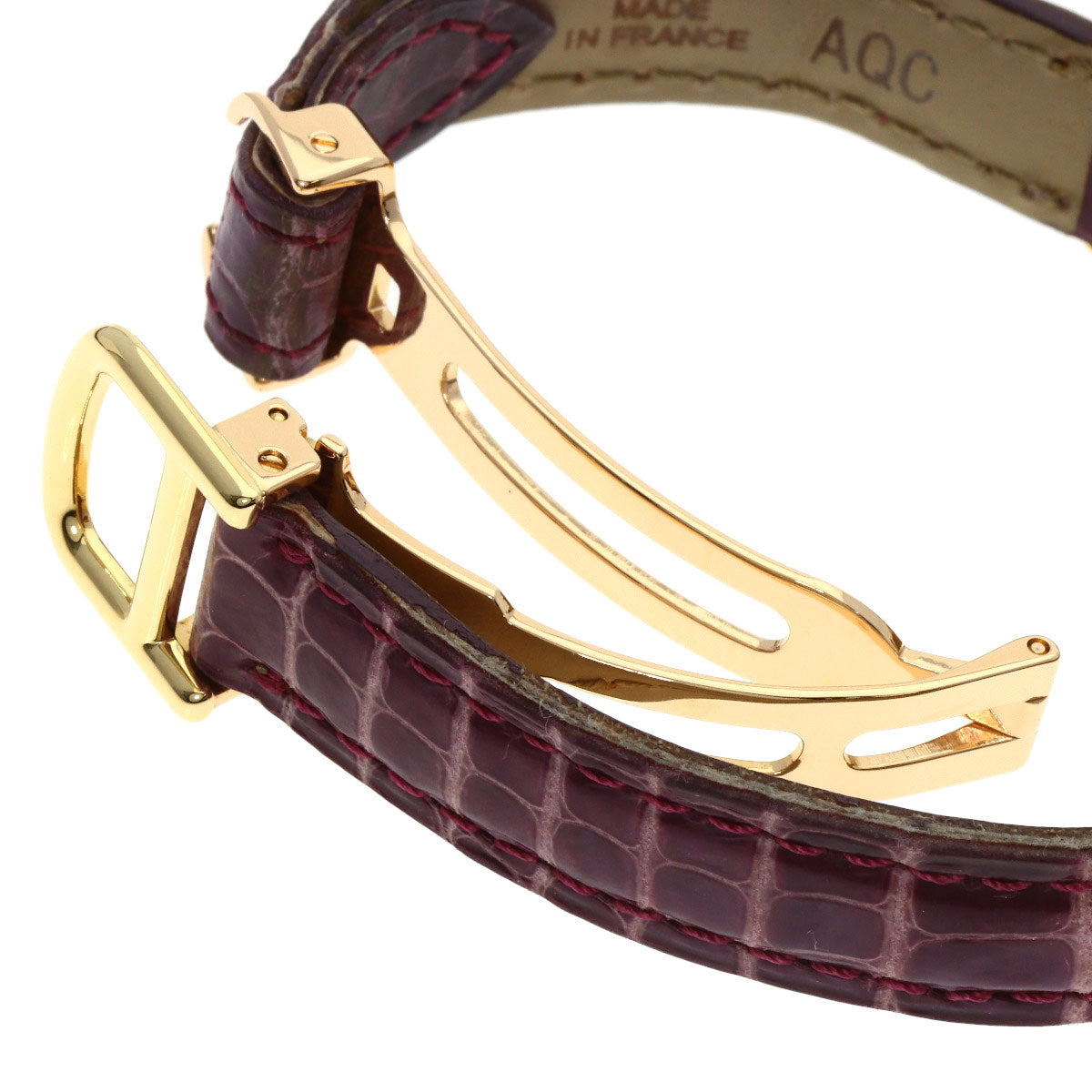 CARTIER Must Coris Watches W15051A8 K18 Yellow Gold/Leather Ladies