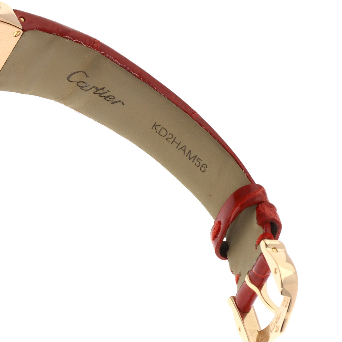 CARTIER Ladonia SM Watches W6400356 K18 Pink Gold/Leather Ladies