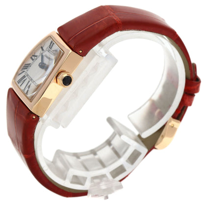CARTIER Ladonia SM Watches W6400356 K18 Pink Gold/Leather Ladies
