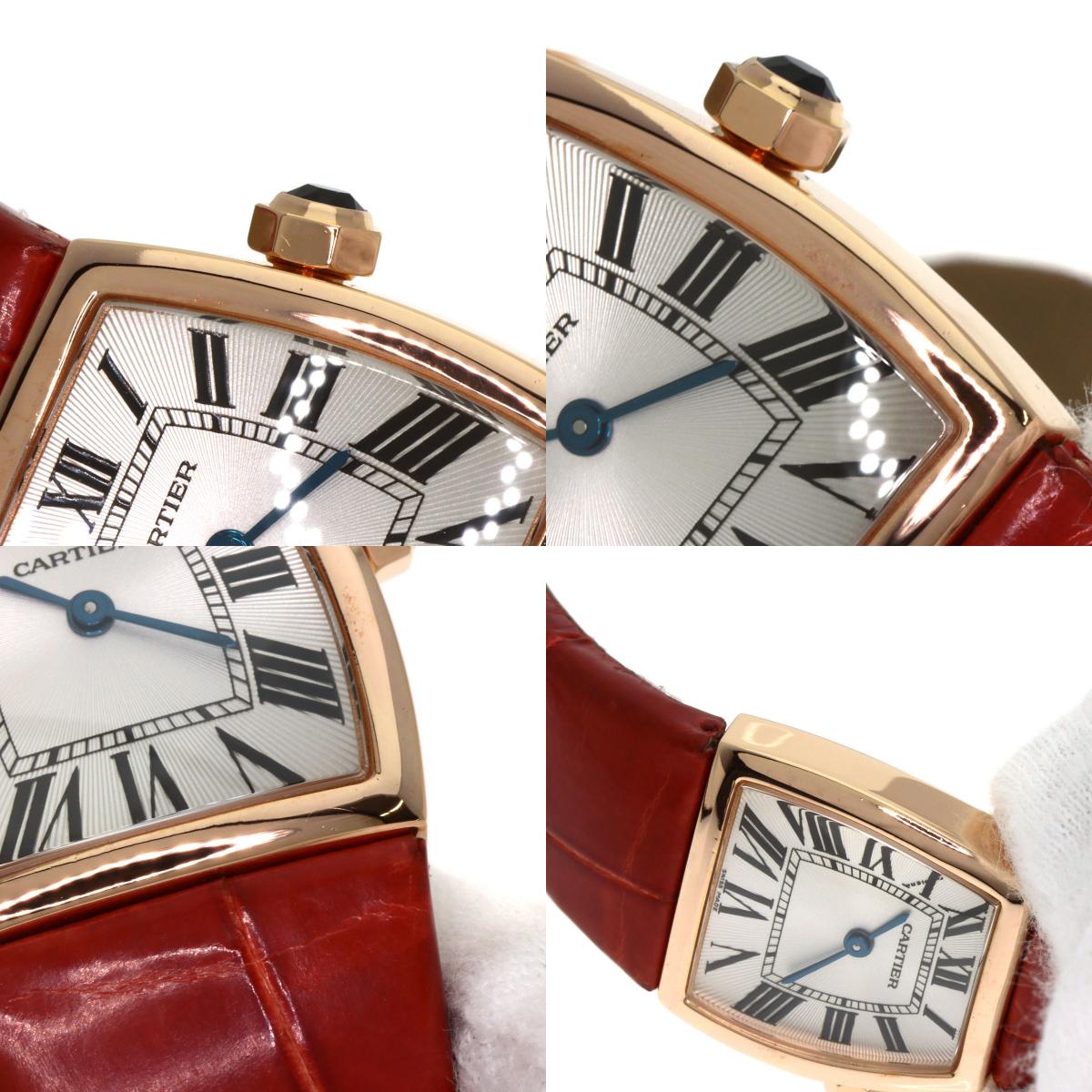 CARTIER Ladonia SM Watches W6400356 K18 Pink Gold/Leather Ladies