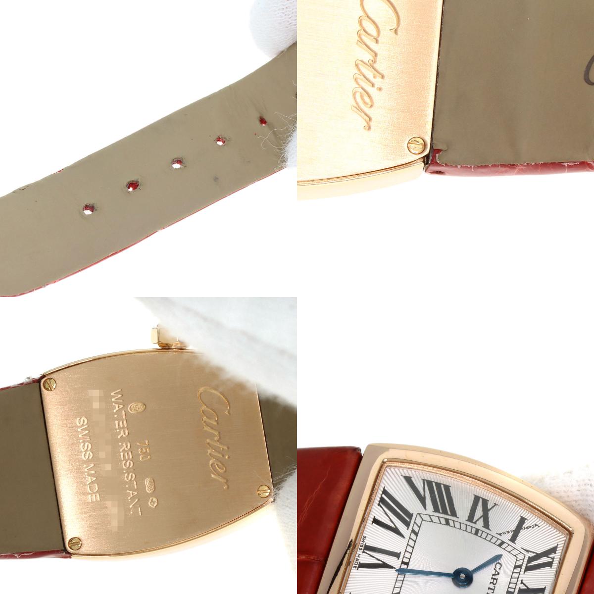 CARTIER Ladonia SM Watches W6400356 K18 Pink Gold/Leather Ladies