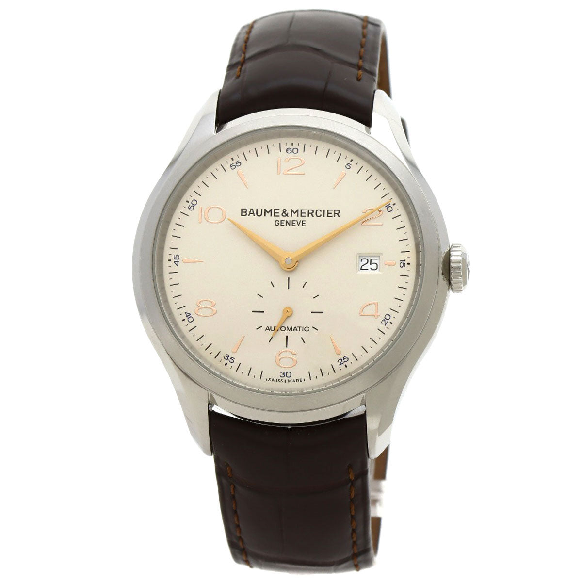 Baume & Mercier Clifton Watches MOA10054 Stainless Steel/Leather mens