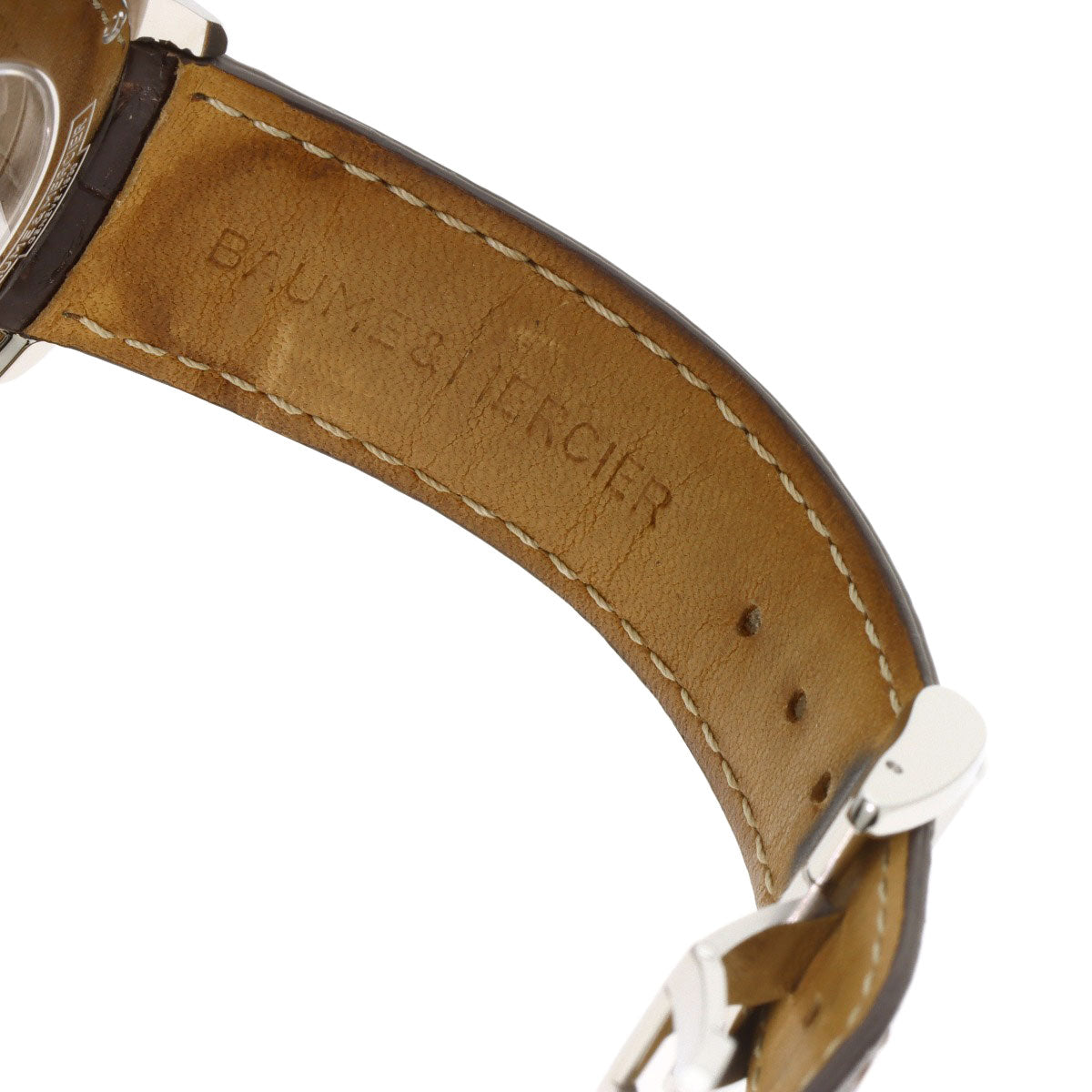 Baume & Mercier Clifton Watches MOA10054 Stainless Steel/Leather mens