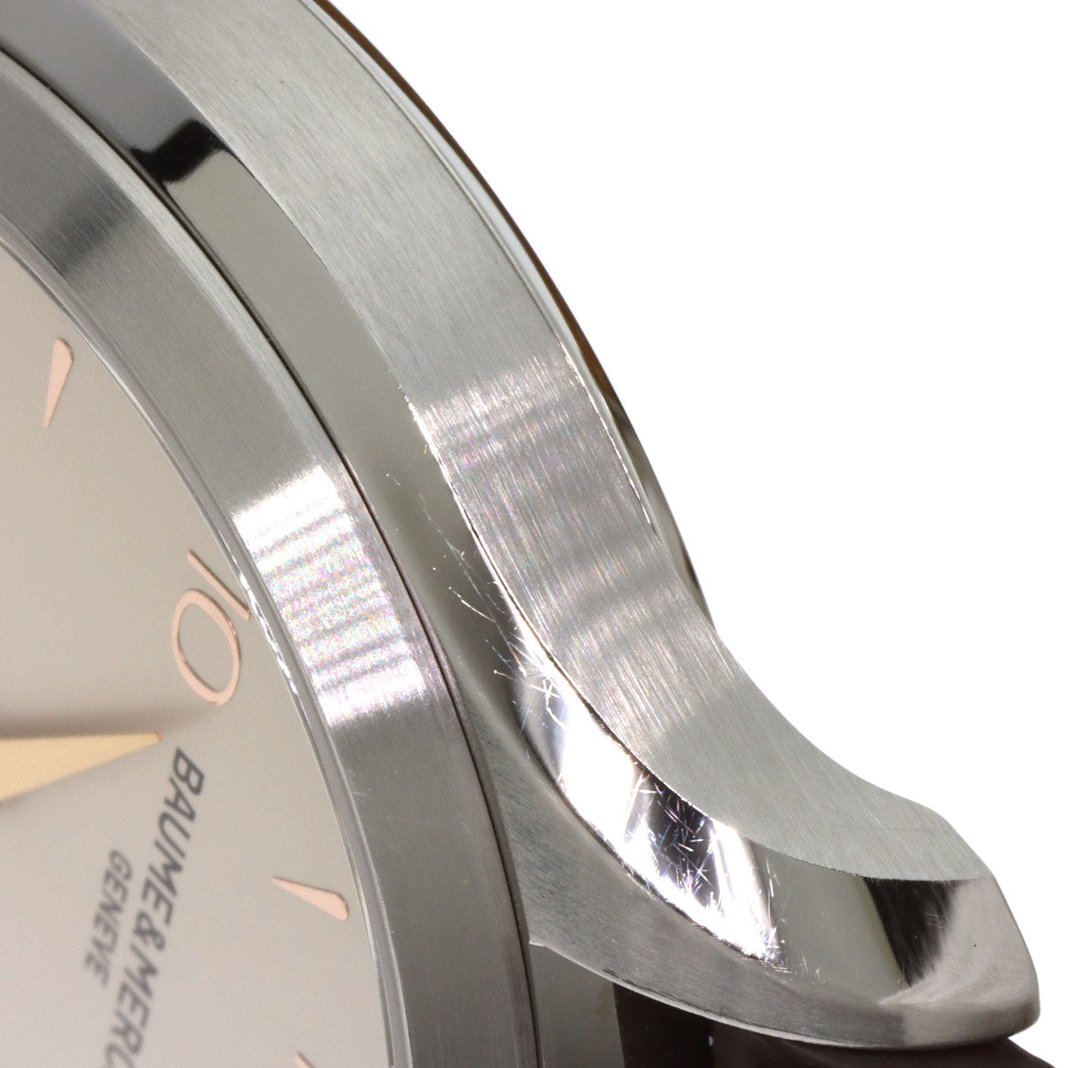 Baume & Mercier Clifton Watches MOA10054 Stainless Steel/Leather mens