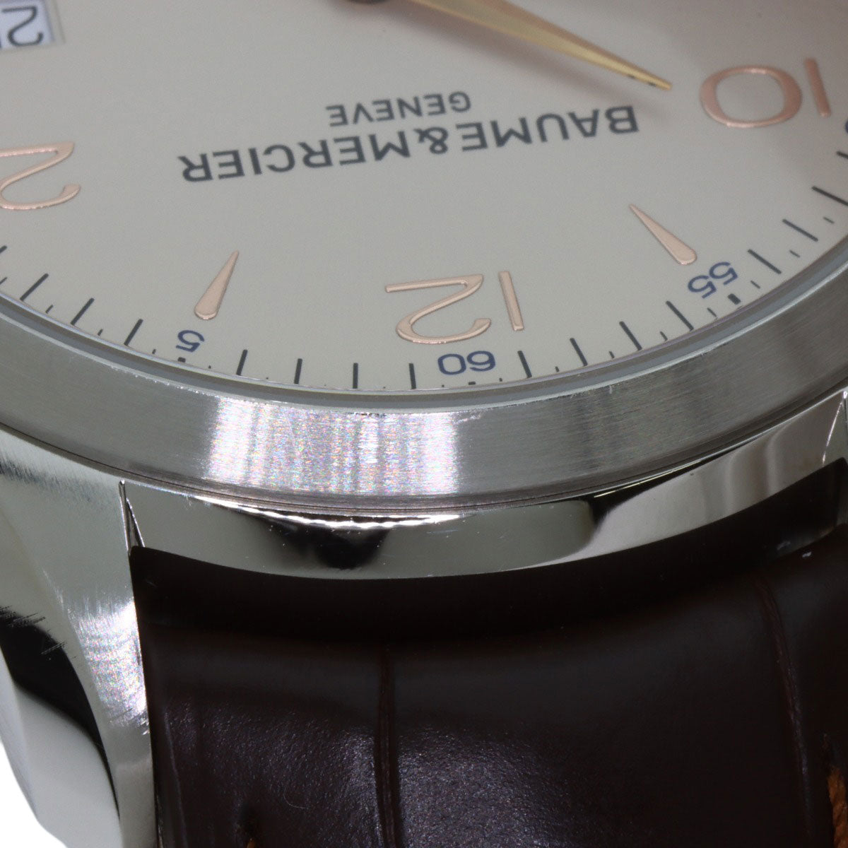 Baume & Mercier Clifton Watches MOA10054 Stainless Steel/Leather mens