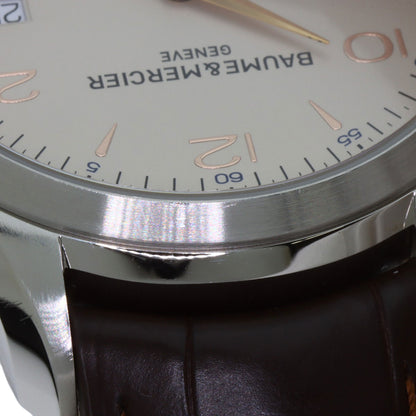 Baume & Mercier Clifton Watches MOA10054 Stainless Steel/Leather mens