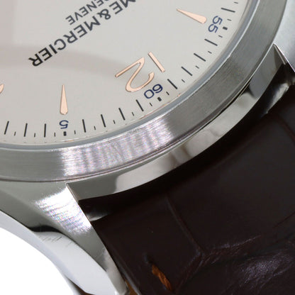 Baume & Mercier Clifton Watches MOA10054 Stainless Steel/Leather mens