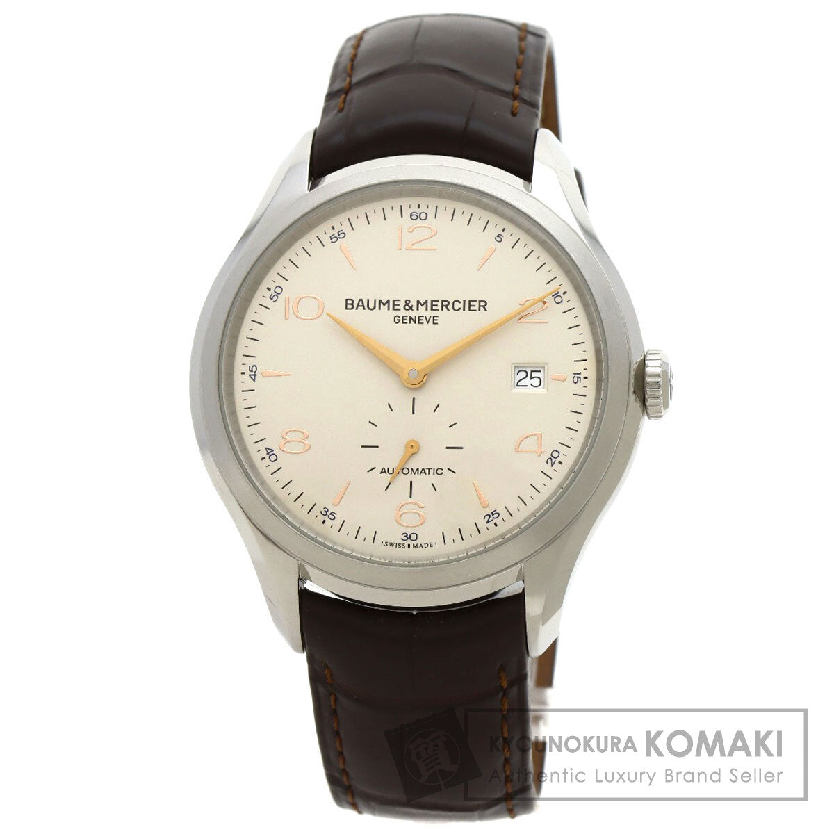Baume & Mercier Clifton Watches MOA10054 Stainless Steel/Leather mens
