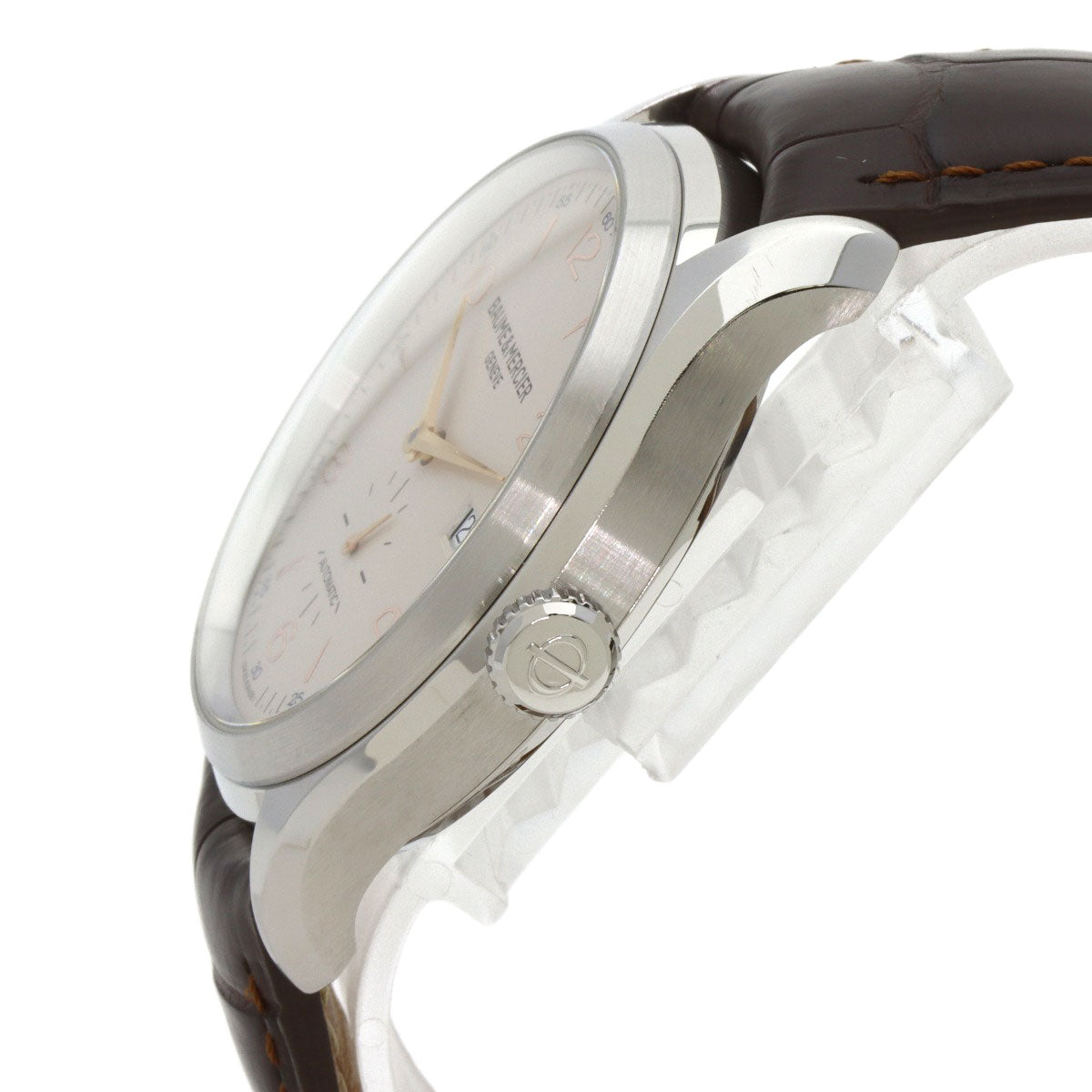 Baume & Mercier Clifton Watches MOA10054 Stainless Steel/Leather mens