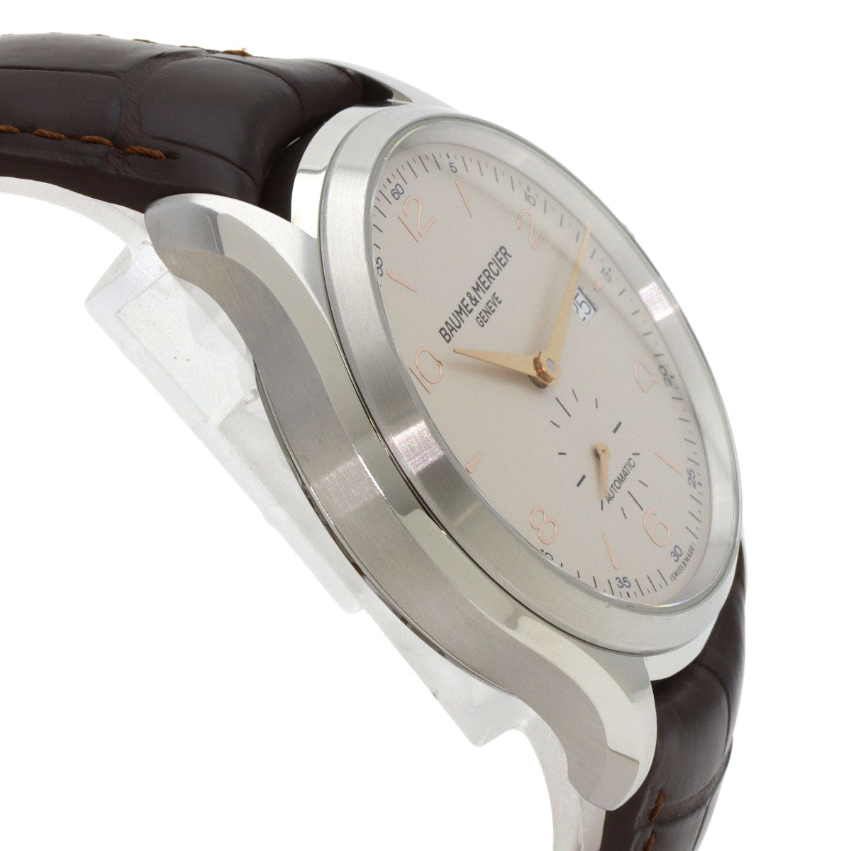 Baume & Mercier Clifton Watches MOA10054 Stainless Steel/Leather mens