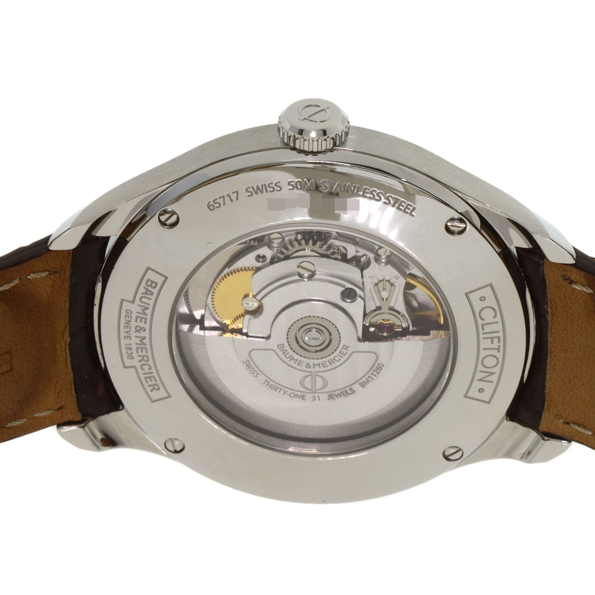 Baume & Mercier Clifton Watches MOA10054 Stainless Steel/Leather mens