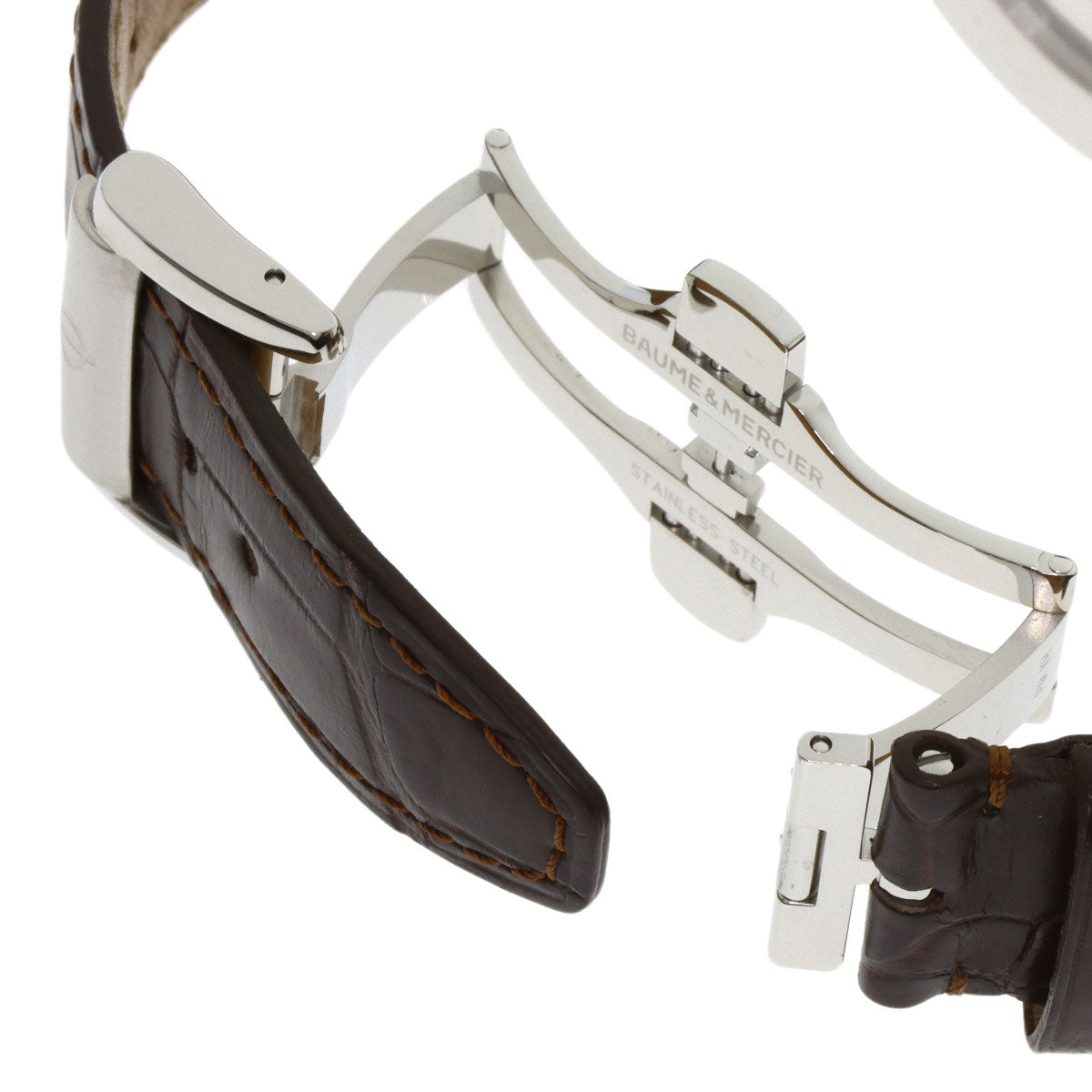 Baume & Mercier Clifton Watches MOA10054 Stainless Steel/Leather mens