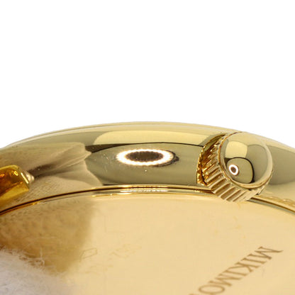 MIKIMOTO Pearl Watch Diamond Watches 062-104 K18 Yellow Gold/Pearl Ladies
