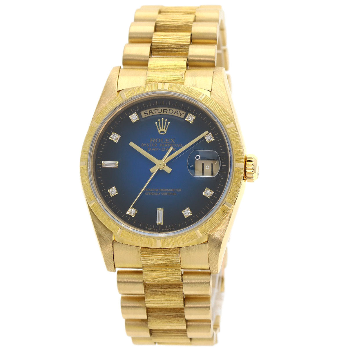 ROLEX Day-Date Berg Blue Gradient Watches 18248A K18 Yellow Gold/18K Yellow Gold mens
