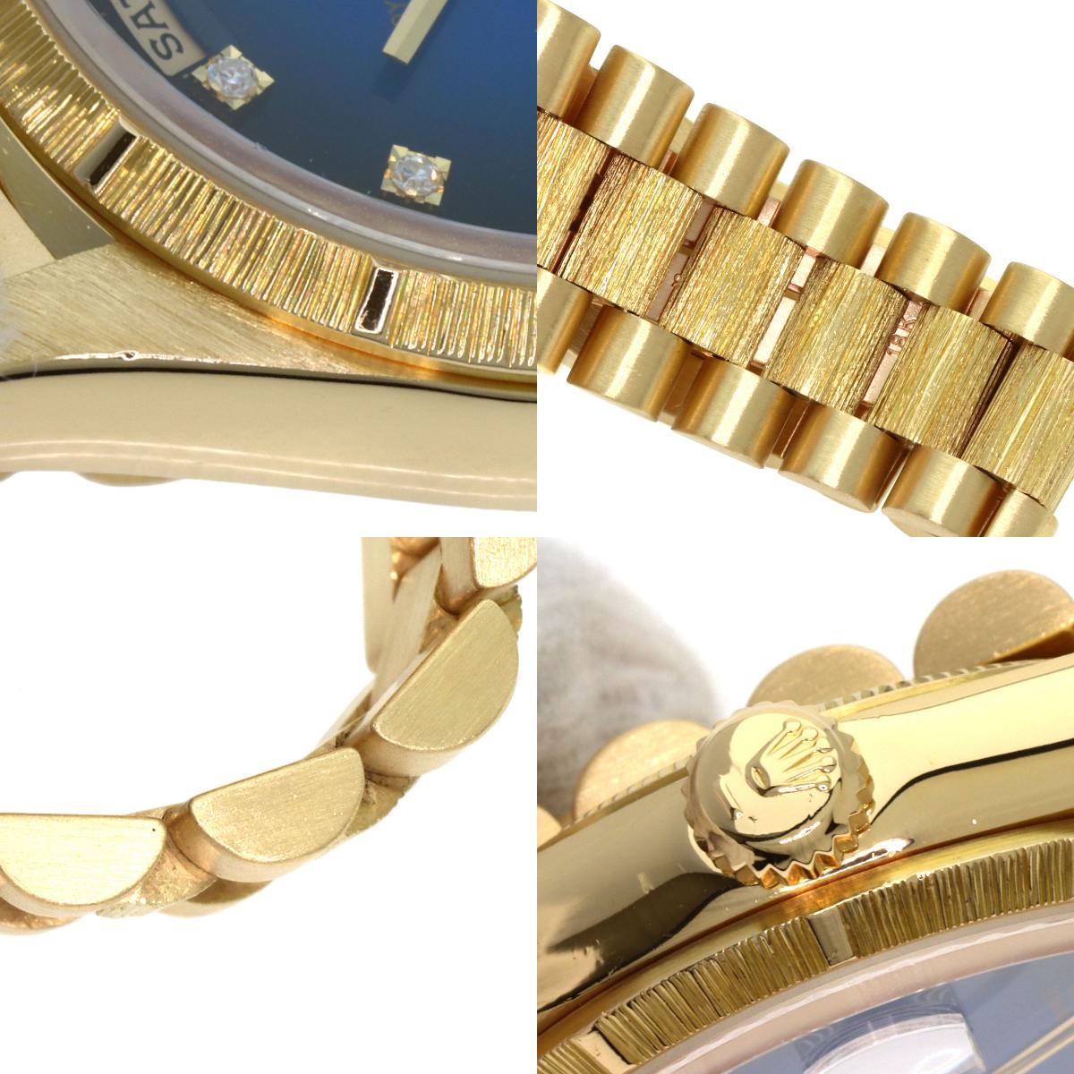 ROLEX Day-Date Berg Blue Gradient Watches 18248A K18 Yellow Gold/18K Yellow Gold mens