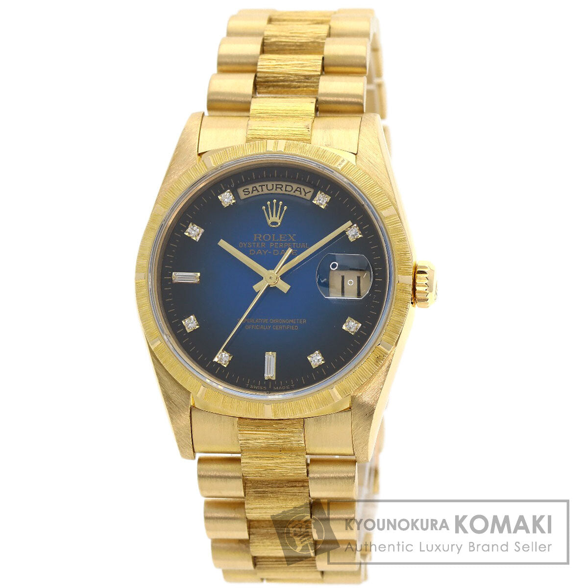 ROLEX Day-Date Berg Blue Gradient Watches 18248A K18 Yellow Gold/18K Yellow Gold mens