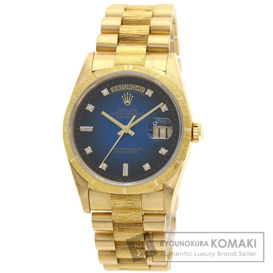 ROLEX Day-Date Berg Blue Gradient Watches 18248A K18 Yellow Gold/18K Yellow Gold mens