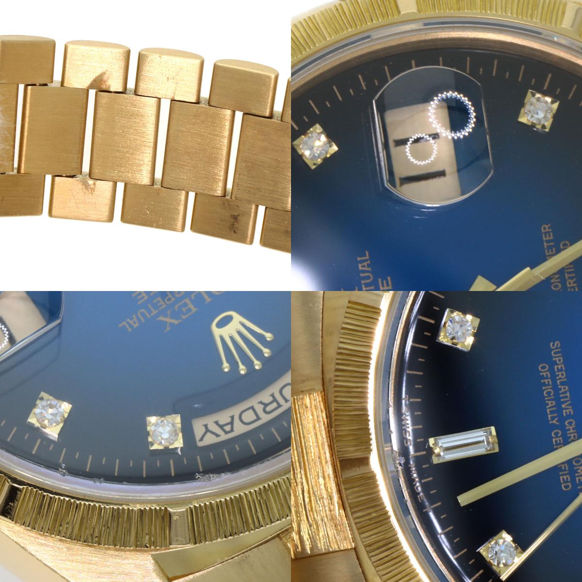 ROLEX Day-Date Berg Blue Gradient Watches 18248A K18 Yellow Gold/18K Yellow Gold mens