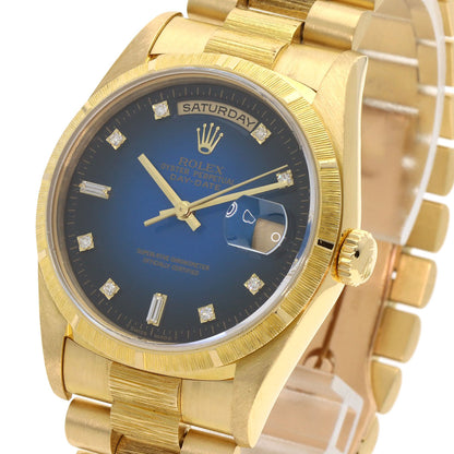 ROLEX Day-Date Berg Blue Gradient Watches 18248A K18 Yellow Gold/18K Yellow Gold mens