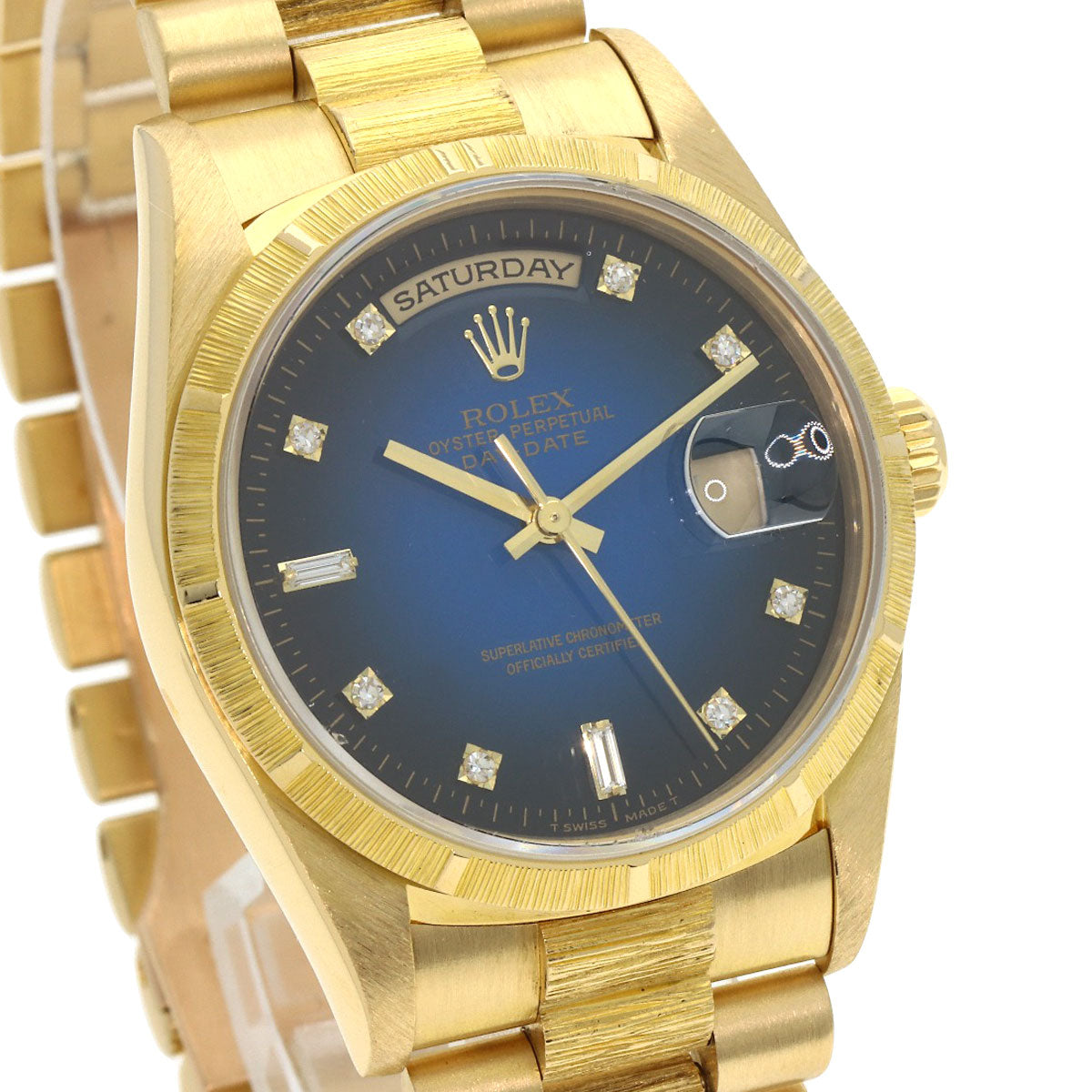 ROLEX Day-Date Berg Blue Gradient Watches 18248A K18 Yellow Gold/18K Yellow Gold mens