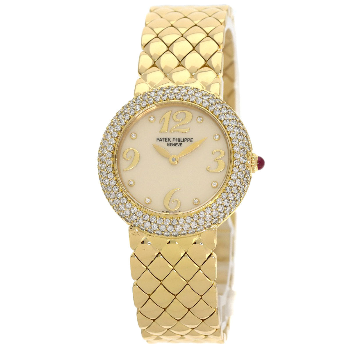 PATEK PHILIPPE Calatrava Bezel Diamond Watches 4823/001 K18 Yellow Gold/18K Yellow Gold Ladies