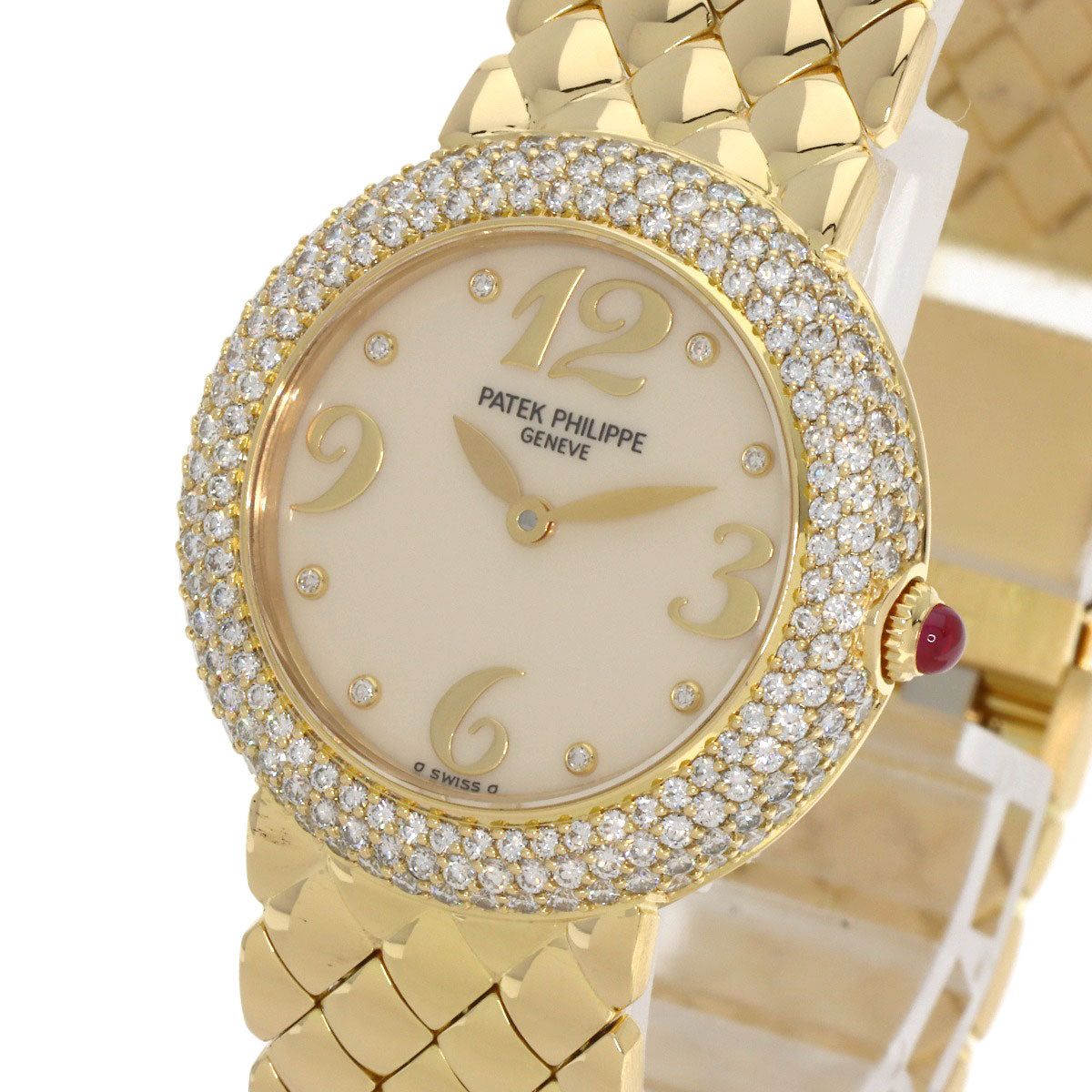 PATEK PHILIPPE Calatrava Bezel Diamond Watches 4823/001 K18 Yellow Gold/18K Yellow Gold Ladies
